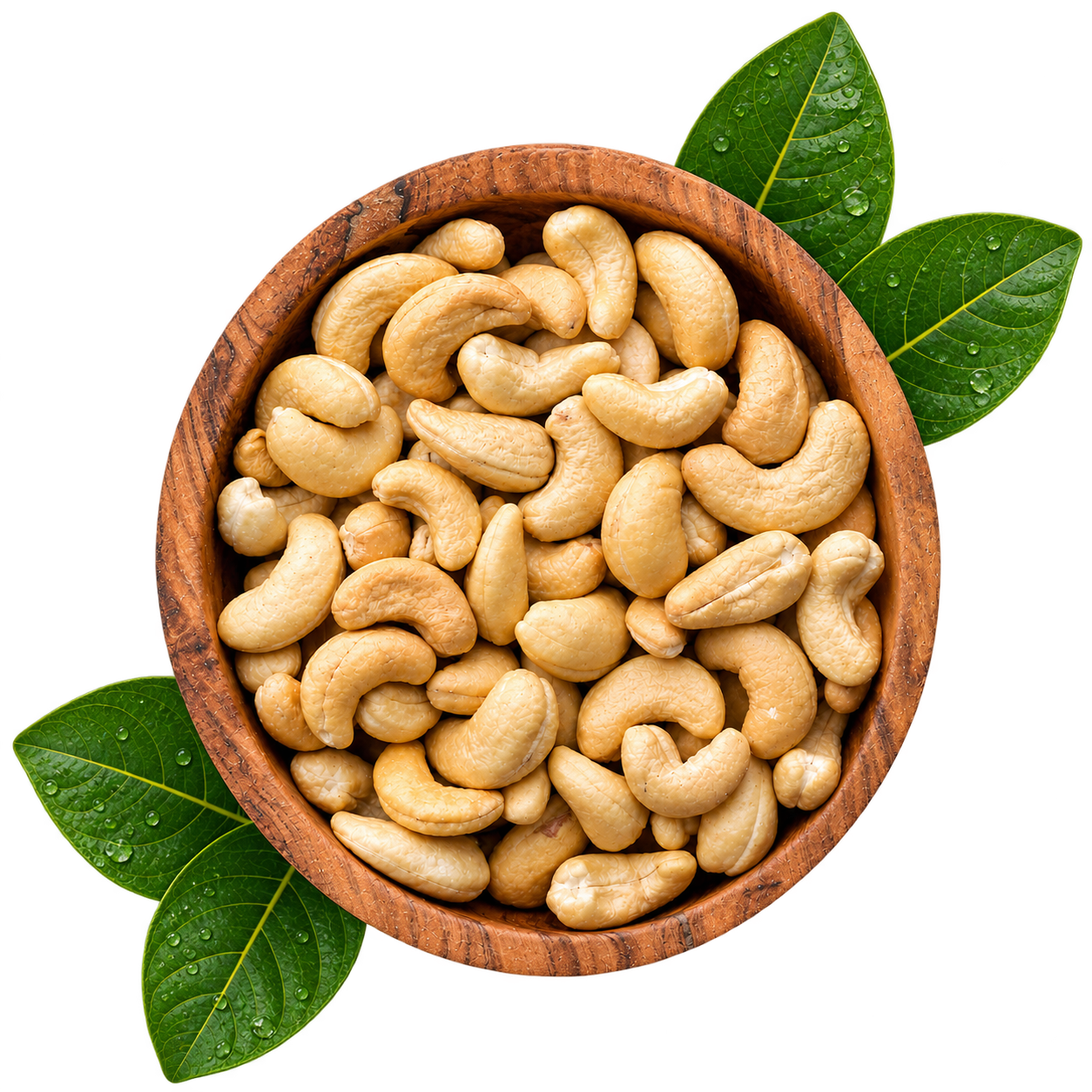 Golden cashew nuts